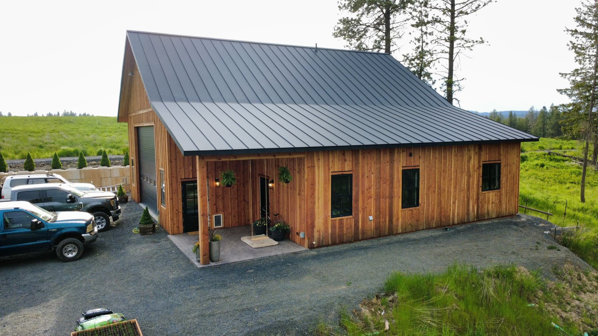 Gallery photos for Standing Seam Metal Roof on a Troy Idaho Barndominium: Image #2