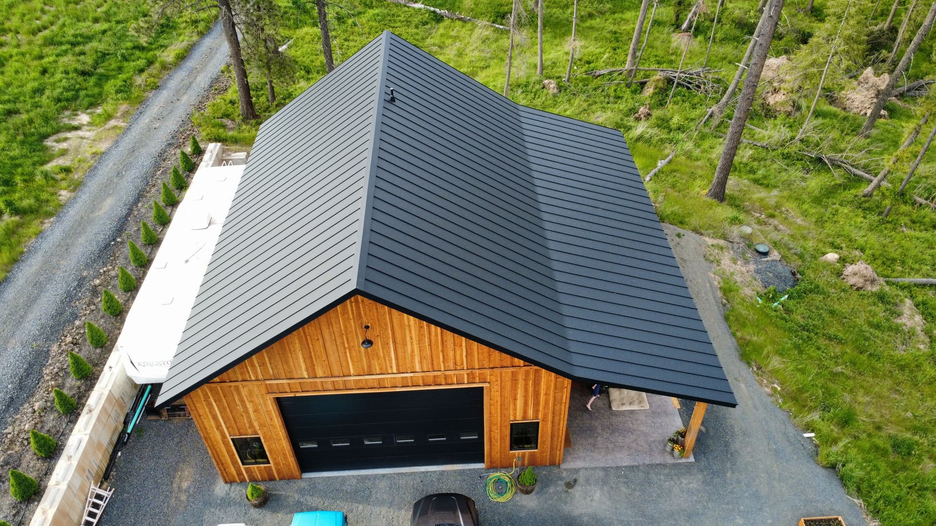 Gallery photos for Standing Seam Metal Roof on a Troy Idaho Barndominium: Image #1