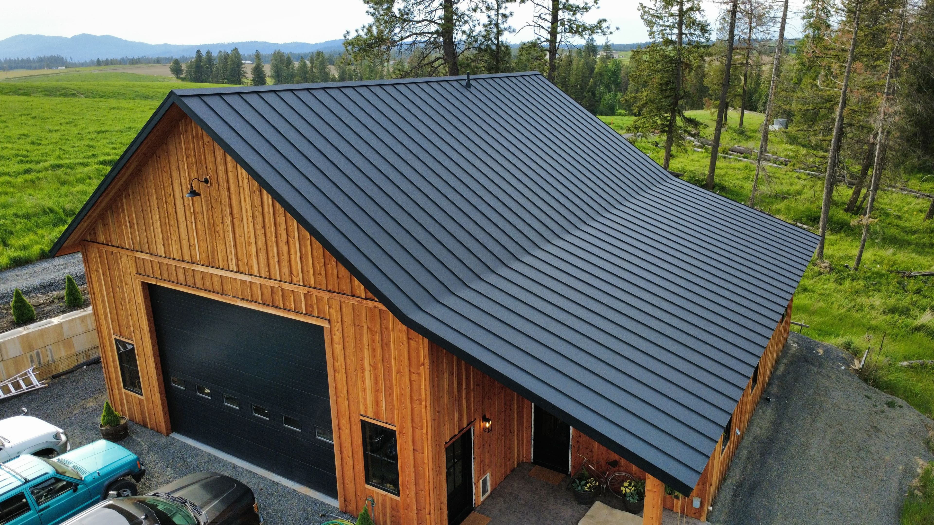 Project Standing Seam Metal Roof on a Troy Idaho Barndominium image