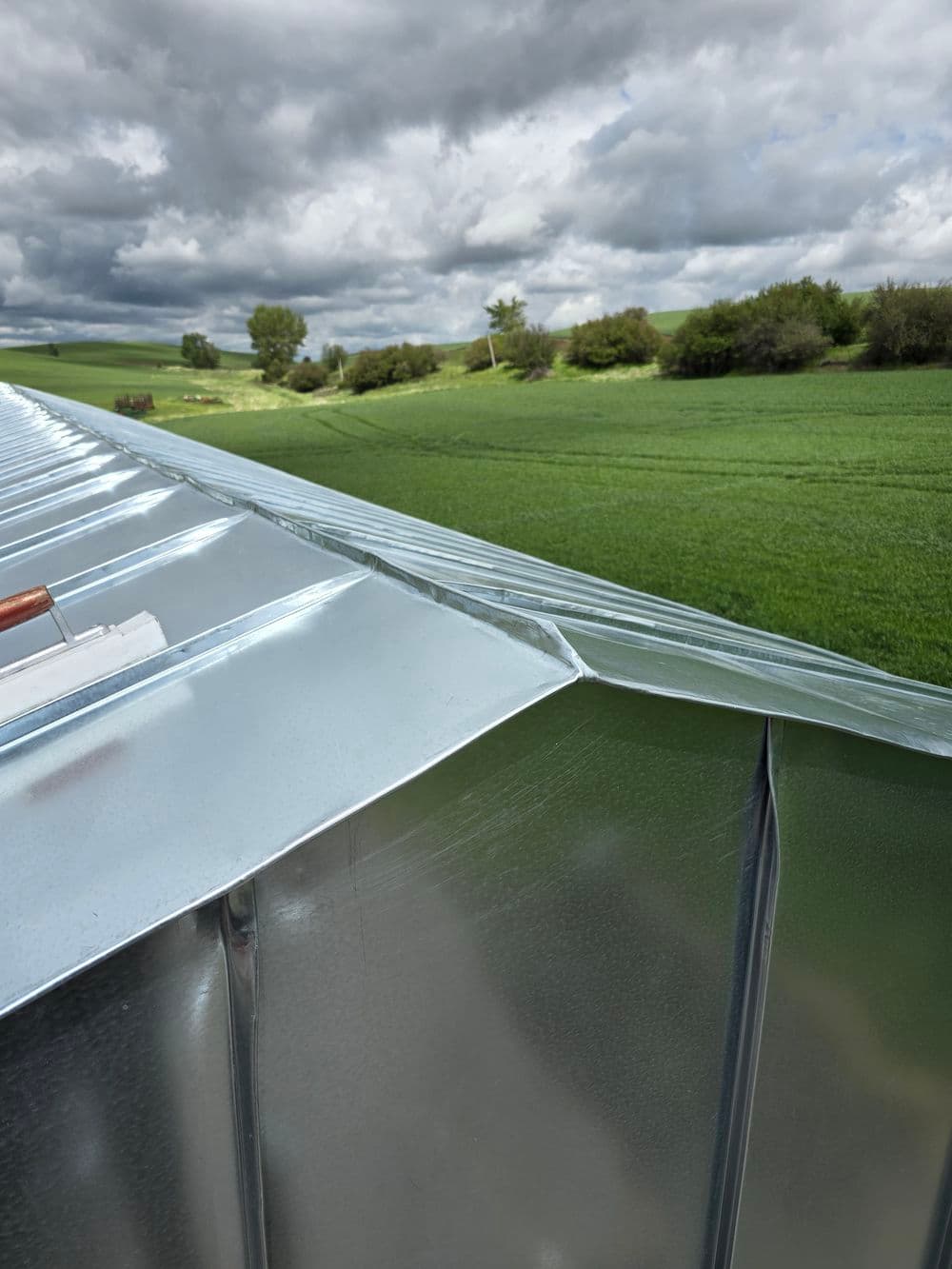 Gallery photos for Curved Panel Metal Roof on a Quonset Hut in Potlatch: Image #1
