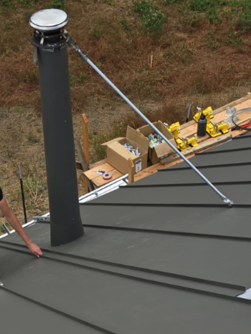 Gallery photos for Double Locked Wood Stove Pipe Flashing Built to Last: Image #3