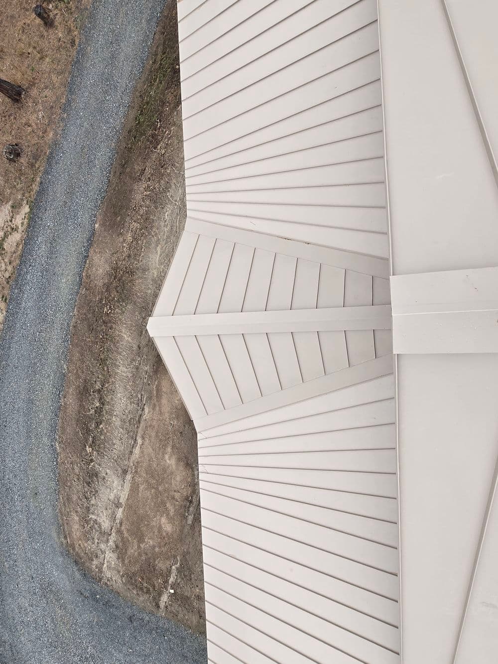 Gallery photos for Tapered Panels and Custom Chimney Cricket on Standing Seam Metal Roof: Image #1